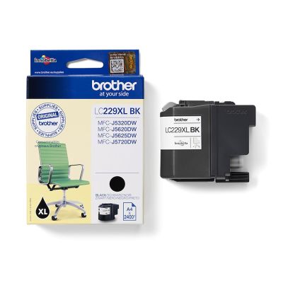 2. Brother LC-229XLBK Tintenpatrone, 1 Stück, Original Schwarz