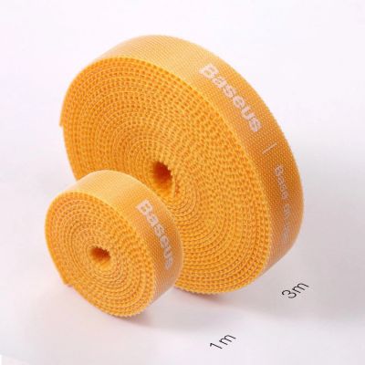 14. Baseus Rainbow Circle Klettbänder - Klettband Klett-Kabelorganizer 1m schwarz (ACMGT-E01)