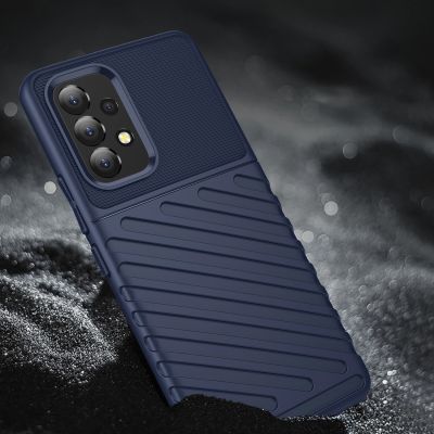 5. Thunder Case Flexibel Robuste Panzer Handyhülle TPU Schutzhülle für Samsung Galaxy A53 5G blau