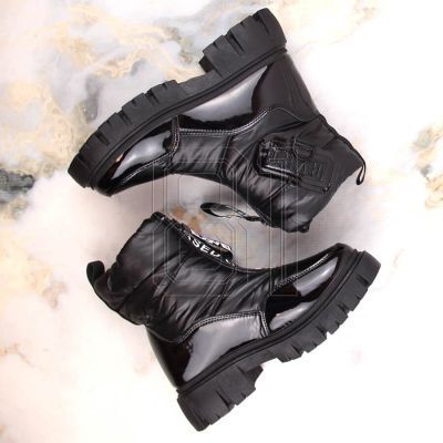 14. Filippo W PAW498A isolierte Schneestiefel mit Reißverschluss, schwarz