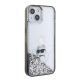 4. Karl Lagerfeld Liquid Glitter Choupette Hülle für iPhone 15 – transparent