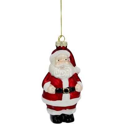 2. GLAS-CHRISTBAUMKUGEL IN FORM EINES WEIHNACHTSMANNS SASKA GIFT & DECOR