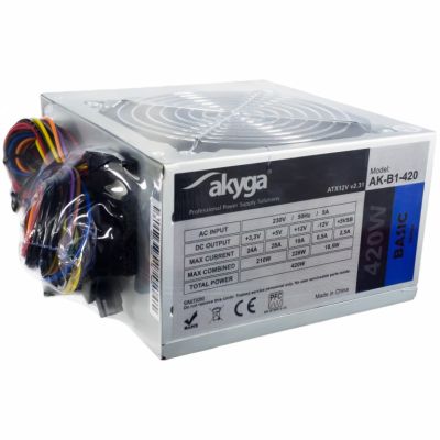 4. Akyga AK-B1-420 Netzteil (420 W; passiv; 120 mm)