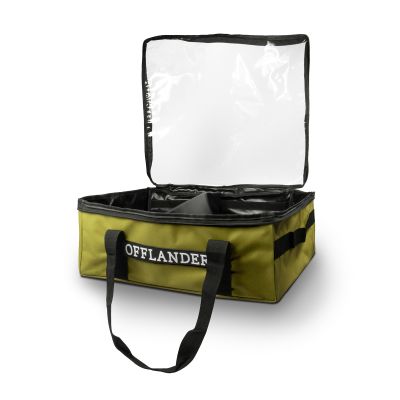 5. OFFLANDER Geschlossener Koffer mit transparentem Deckel, PVC, 28 l