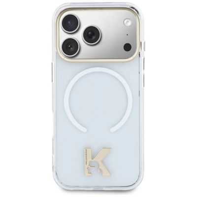 3. Karl Lagerfeld IML K Head Logo MagSafe Hülle für iPhone 17 Pro Max – Transparent