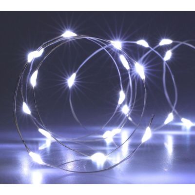 2. Batteriebetriebene Lichterkette mit 80 LEDs, kaltweiß