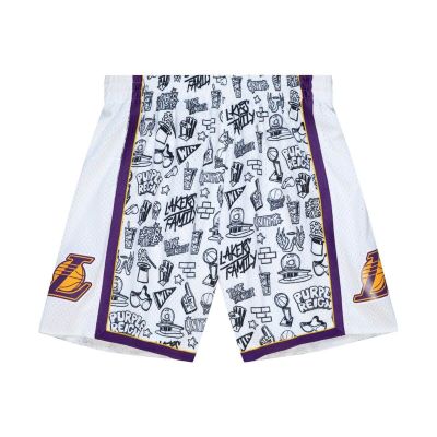 Mitchell & Ness NBA Los Angeles Lakers Doodle Shorts