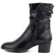 3. Schwarze Damen-Ankle-Boots mit hohem Absatz und gerafftem Schaft, Vinceza 58682