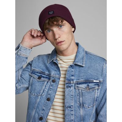 9. Jack & Jones Jacdna Beanie Noos M 12092815 Burgund