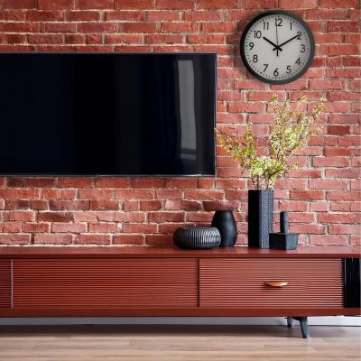 4. PP Wanduhr 20 cm Schwarz