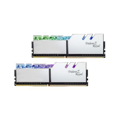 2. G.SKILL TRIDENTZ ROYAL RGB DDR4 2x16GB 3600MHz CL18 XMP2 SILBER F4-3600C18D-32GTRS