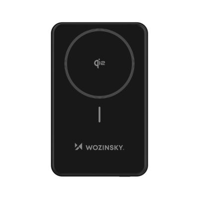 2. Powerbank Wozinsky WLWP-10KA0Y3S 22,5W PD Qi2 10000 mAh, mit Ständer, 1x USB-A, 1x USB-C - schwarz