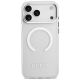 3. Guess Metal Outline MagSafe Hülle für iPhone 17 Pro Max - Silber