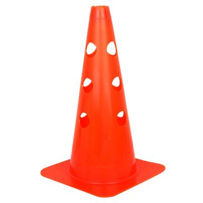 2. Verkehrsleitkegel mit Löchern 37,5 cm orange