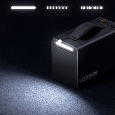 6. Ugreen 150 PSI 12V Elektrische Autoreifenpumpe mit Digitalanzeige - Grau