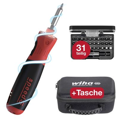 4. WIHA Elektroschrauber 1/4" Geschwindigkeit PocketDrive 31 Bits
