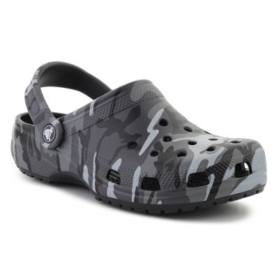 CROCS CLASSIC CAMOUFLAGE CLOG K SCHWARZ/SCHIEFERGRAU 211879-0DD