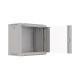 6. Wandmontierter Installationsschrank 19" 9U 540x350 graue Glastür LANBERG (FLAT PACK)