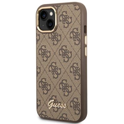 2. Guess GUHCP14MHG4SHW iPhone 14 Plus 6,7 "braun / braunes Hartschalenetui 4G Vintage Gold Logo