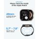 10. Spigen Liquid Air Pro Schutzhülle mit Armband + 9H-Hartglas für Apple Watch Ultra 49 mm – Schwarz