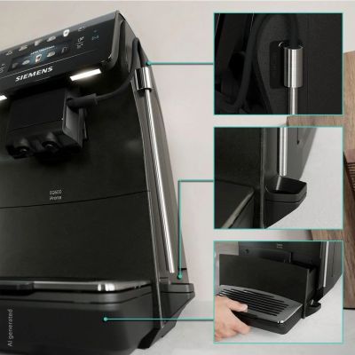 10. Siemens EQ600 iAroma TP603E08 15bar Espressomaschine