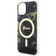 6. Guess, GUHMP14SHTMRSK iPhone 14 6,1" schwarz/schwarzes Hardcase Golden Marble MagSafe