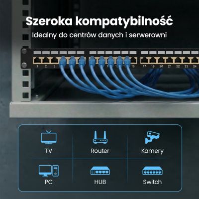 10. Patchpanel Extralink EX.9830 (1U; Kat. 5e; 24xRJ-45)
