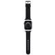 2. Karl Lagerfeld 3D Rubber Karl&Choupette Heads Armband für Apple Watch 42/44/45/49 mm – Schwarz
