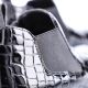 46. Rieker W R474 Schlangenleder Stiefeletten schwarz