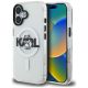 Karl Lagerfeld IML Choupette Sketch Logo MagSafe iPhone 16 Hülle - Transparent