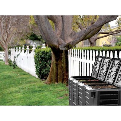 6. EKOBAT Gartenkomposter Segmentmodul Compogreen 1200L - Schwarz