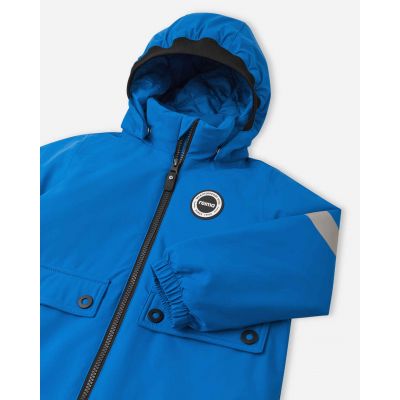 4. Reima Reimatec Jacket Symppis Kinder-Regenmantel, blau, wasserdicht (5100045B-6590)