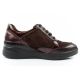 4. Scholl Emma Laces Damen Sport Leder Braun Plateauschuhe