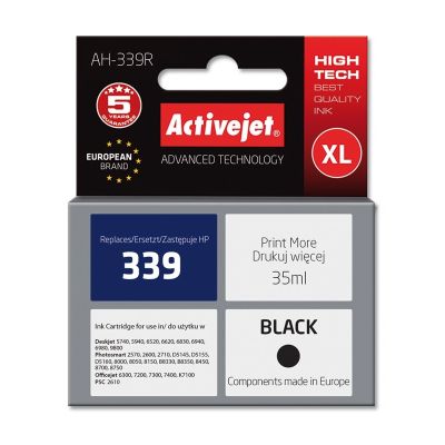 Activejet AH-339R Tinte (ersetzt HP 339 C8767EE; Premium; 35 ml; Schwarz)