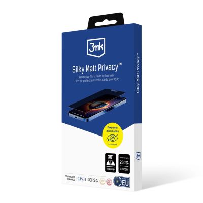 2. 3mk Silky Matt Privacy Blickschutzfolie für Apple iPhone 13 Pro