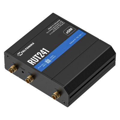 3. Teltonika RUT241 eSIM 4G LTE Cat 4 Industrierouter, 2x RJ45 100Mb/s