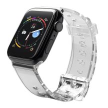 Silikonarmband Armband Armband Armband Light für Apple Watch 38 / 40 mm - Schwarz