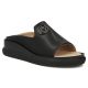 Schwarze Keilsandalen aus Leder für Damen, Filippo DK7758