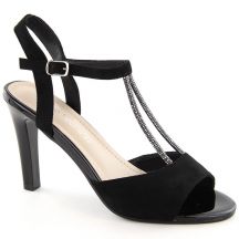 Sergio Leone W SK438 Wildledersandalen Schwarz