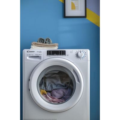 33. Candy Smart Pro Inverter CO 474TWM6/1-S Waschmaschine, Frontlader, 7 kg, 1400 U/min, Weiß