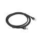 2. UTP-Patchkabel Lanberg PCU6-10CC-0200-BK (RJ45 - RJ45 ; 2m; UTP; Kat. 6; schwarz)