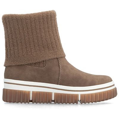 9. Braune Damen-Ankle-Boots mit Socke, Rieker Y6350-24