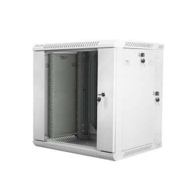 4. Lanberg WF02-6612-10S Rack-Schrank (635 mm / 600 mm / 600 mm; Wandmontage; grau)