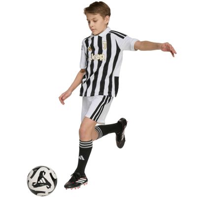 9. adidas Juventus 26/27 Kinder-Trikot weiß und schwarz KB8836