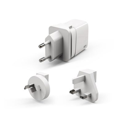 Silicon Power QM16 Boost-Ladegerät 20W Reise-Wandladegerät mit EU/US/UK/AU-Steckern, 1x USB-A, 1x USB-C