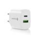 4. EVERACTIVE NETZLADEGERÄT MIT 1 X USB QUICK CHARGE 3.0 UND 1 X USB-C PD PPS 25 W, WEISS, SC-370Q