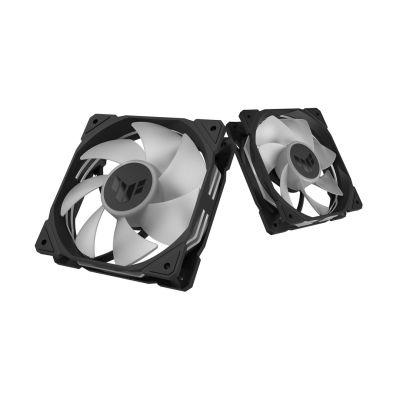 8. ASUS TUF GAMING TR120 ARGB 3-in-1 Schwarzes Computergehäuse mit integriertem 12 cm Luftkühler
