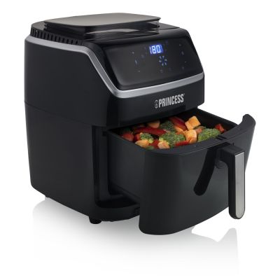 8. Princess 182080 Einzel-Heißluftfritteuse 6,5 l, freistehend, 1700 W, Schwarz