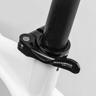 3. Rockbros 41210092001 Fahrradsattelklemme mit Schnellspanner – Schwarz