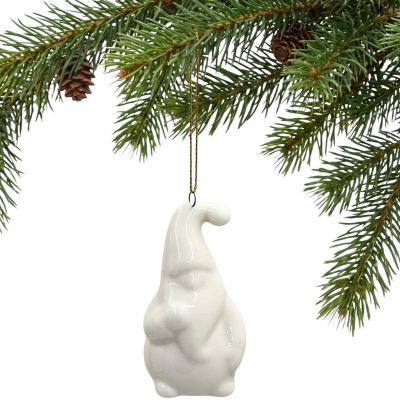 26. Keramik-Weihnachtsmannkugel, 7,8 cm, 1 Stück